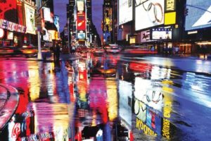 New York Times Square Colours Poster