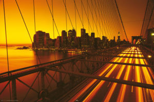 New York Brooklyn Bridge Beams Poster