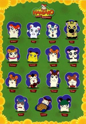 Hamtaro Ham-Hams Hamsters Trotting Poster