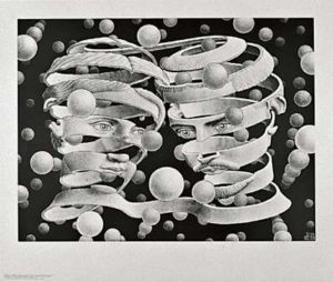 Maurits Cornelis Escher - Bond Of Union Art Print
