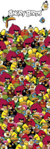 Angry Birds Pile Up Door Poster
