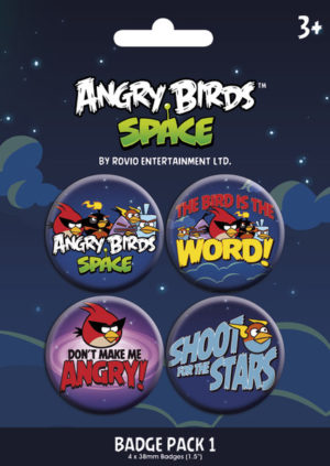 Angry Birds Space Badge 4 Pack