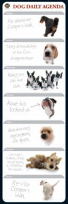 Dog Daily Agenda Slim Poster