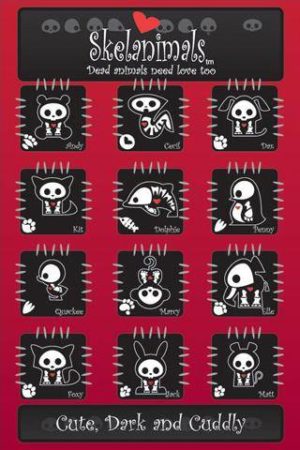 Skelanimals Character Collage Poster