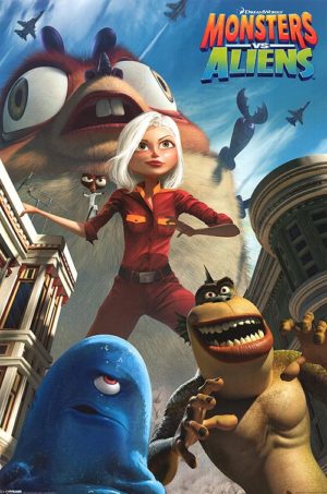 Monsters vs. Aliens Cover Art Poster
