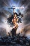Heavy Metal Girl Letter T Poster