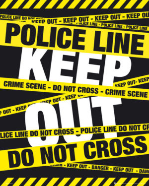 Police Tape Mini Poster