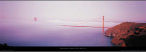 San Francisco Golden Gate Bridge In Fog by Jim Blakeway Photographic Print