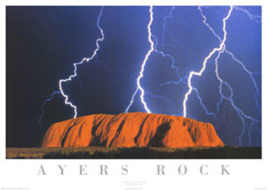 Ayres Rock Poster (Published 1995, some wear)