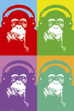 Steez - Four Monkeys Poster