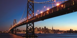 San Francisco Skyline And Bay Bridge Photographic Print