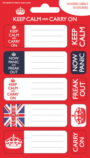 Keep Calm Labels Sticker Pack