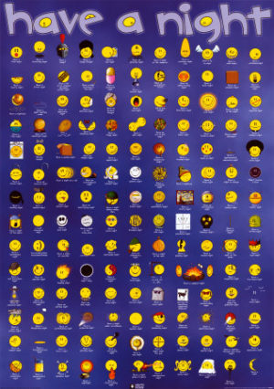 Have a Night Smileys Poster