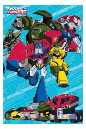 Transformers Animated Light Blue Poster
