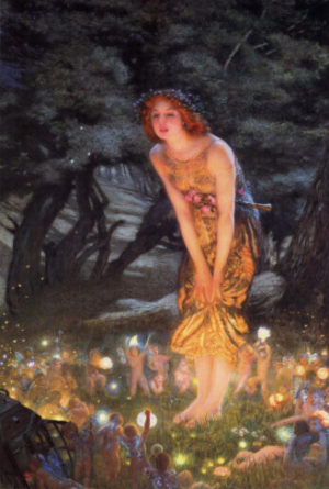 Edward Robert Hughes - Midsummer Eve Poster