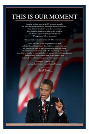 Barack Obama Our Moment Poster