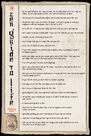 Zen Guide to Life (Rude) Poster