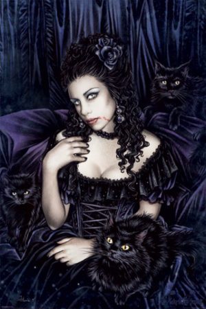 Victoria Frances - Black Cats Poster