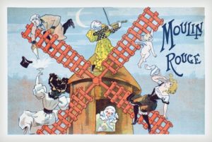 Moulin Rouge Vintage Art Poster