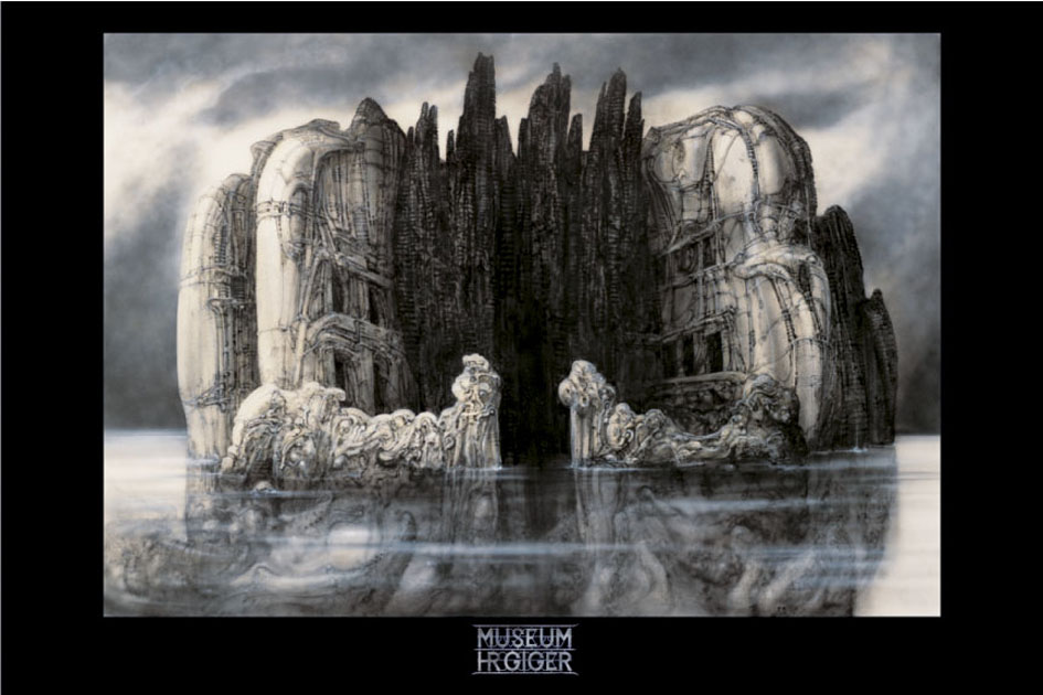 HR Giger - Hommage a Bocklin Poster (Published 2004, heavily worn)