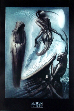 HR Giger - The Magus Poster (Published 1998, heavily worn)