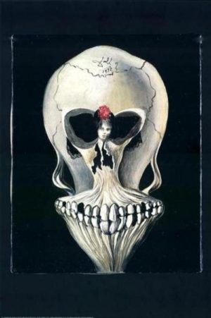 Salvador Dali - Ballerina in a Death's Head 1939 Poster