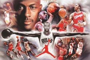 Basketball Michael Jordan Collage Poster