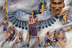 Basketball Kobe Bryant Collage Poster