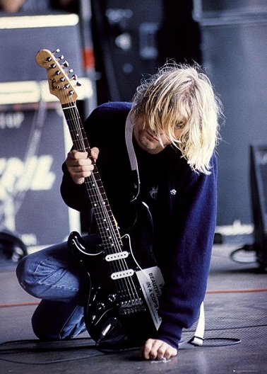 Kurt Cobain Guitar Giant Poster (Some wear)