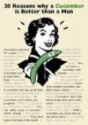 Twenty Reasons A Cucumber Rude Poster