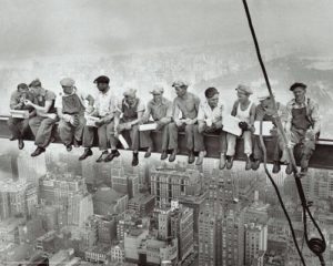 Lunch Atop A Skyscraper 1932 Mini Poster