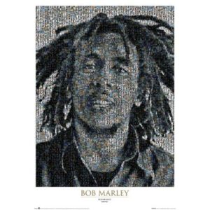Bob Marley Photomosaic Mini Poster