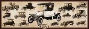 Ford Model T Car Slim Poster