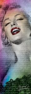 Marilyn Monroe Text Slim Poster