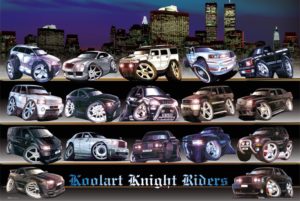 Koolart Knight Riders Car Poster