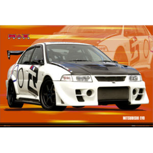Mitsubishi Evo Car Poster