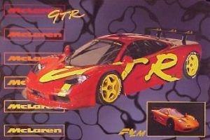 McLaren GTR Car Poster