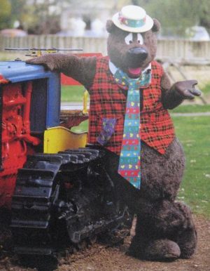 Humphrey B. Bear Tractor Poster (Published 1990, some wear)