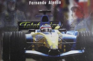 Fernando Alonso Montage Car Poster