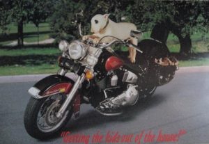 Getting The Kids Out Of The House Motorbike Poster