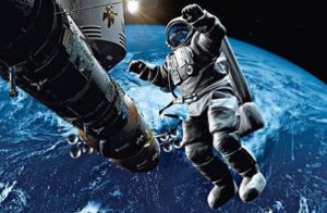 Space Cowboy Astronaut Giant Art Print