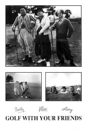The Three Stooges Golf Poster
