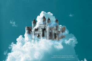 Imagination Castle in the Sky Poster