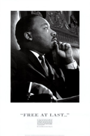 Martin Luther King Jr. Free At Last Poster