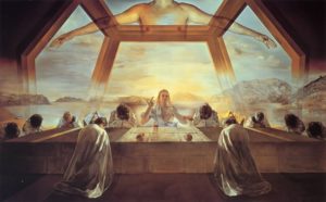 Salvador Dali - The Sacrament Of The Last Supper Poster (Published 2001, some wear)