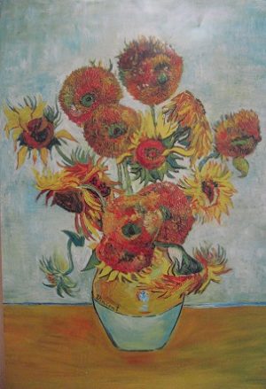 Vincent Van Gogh - Red Sunflowers Poster