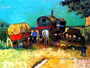 Vincent Van Gogh - Bivouac of Gypsies Poster