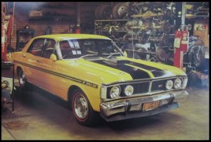 Falcon Phase 3 Yellow Car Poster