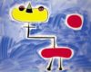 Joan Miro - Figure in Front of Red Sun Art Print