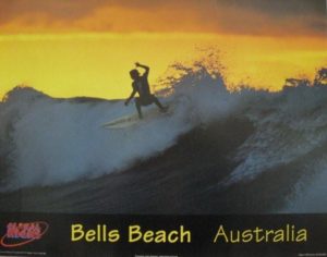 Bells Beach Australia Mini Poster (not in pristine condition)